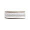 LaRibbons 1 1/2" Double-Fused Wired Velvet Ribbon w/ Metallic Trim | White/Silver | 10 Yard Roll